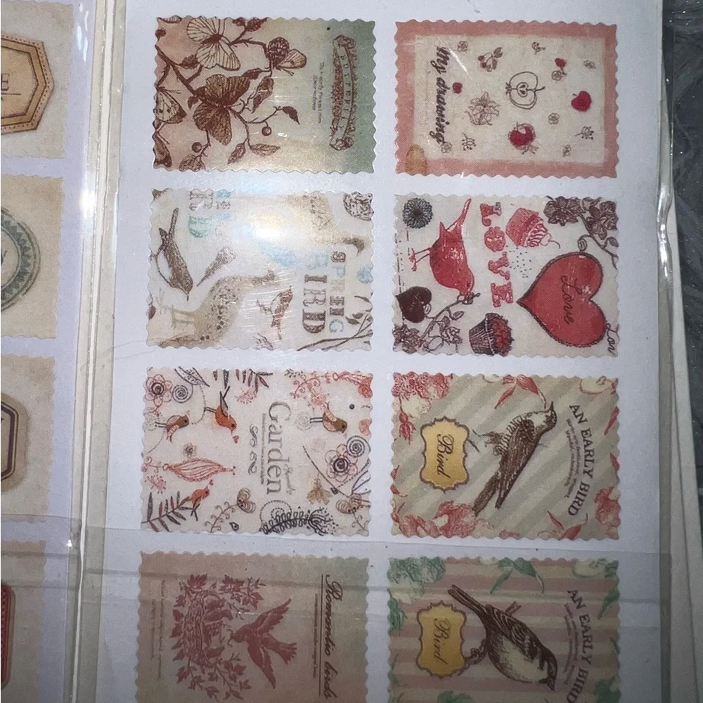 $1 VINTAGE STAMP STICKERS. $1 WITH ANY $10 ORDER OR MORE